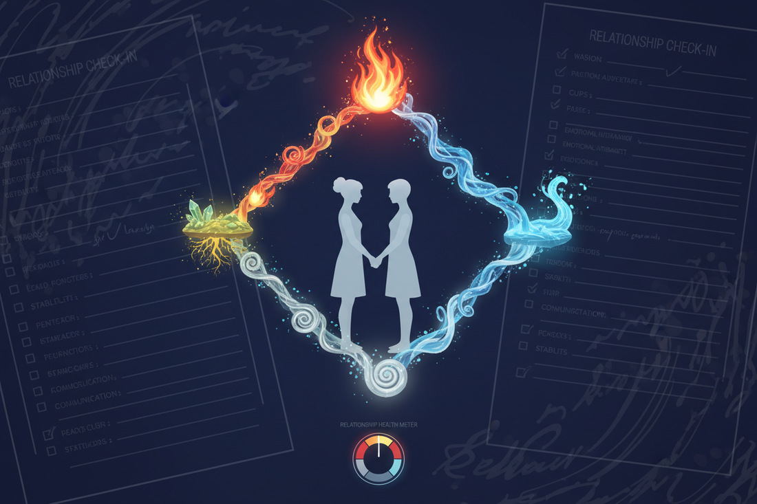 Using Minor Arcana for Relationship Insight — Assessing Partnership Health Across Four Dimensions - Nicole's ritual universe