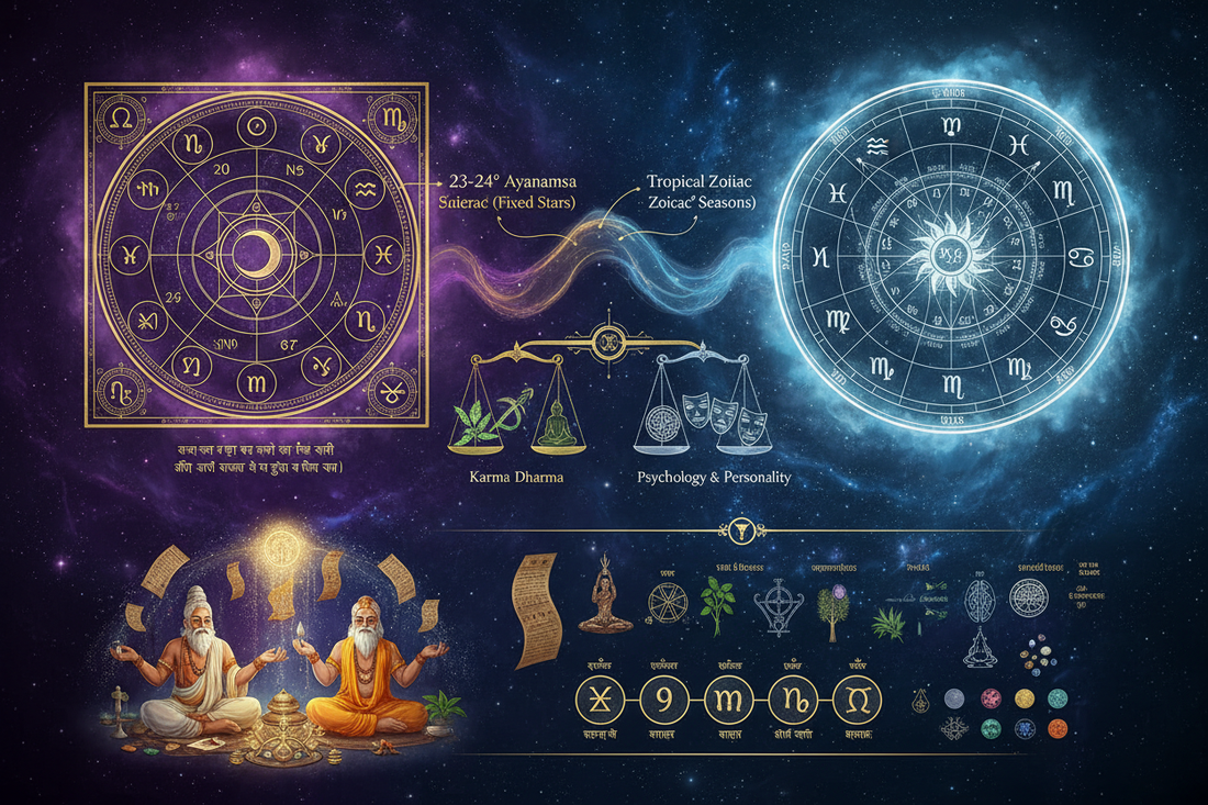 Vedic Astrology 101: Jyotish vs Western Astrology - Nicole's ritual universe
