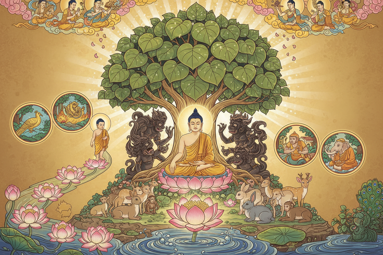 Vesak Folklore: Buddha Legends, Lotus Symbols, and Bodhi Tree Stories ...