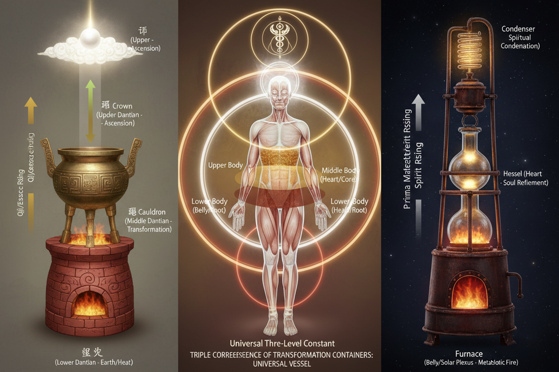 The Vessel: 鼎炉 ↔ Athanor ↔ Human Body