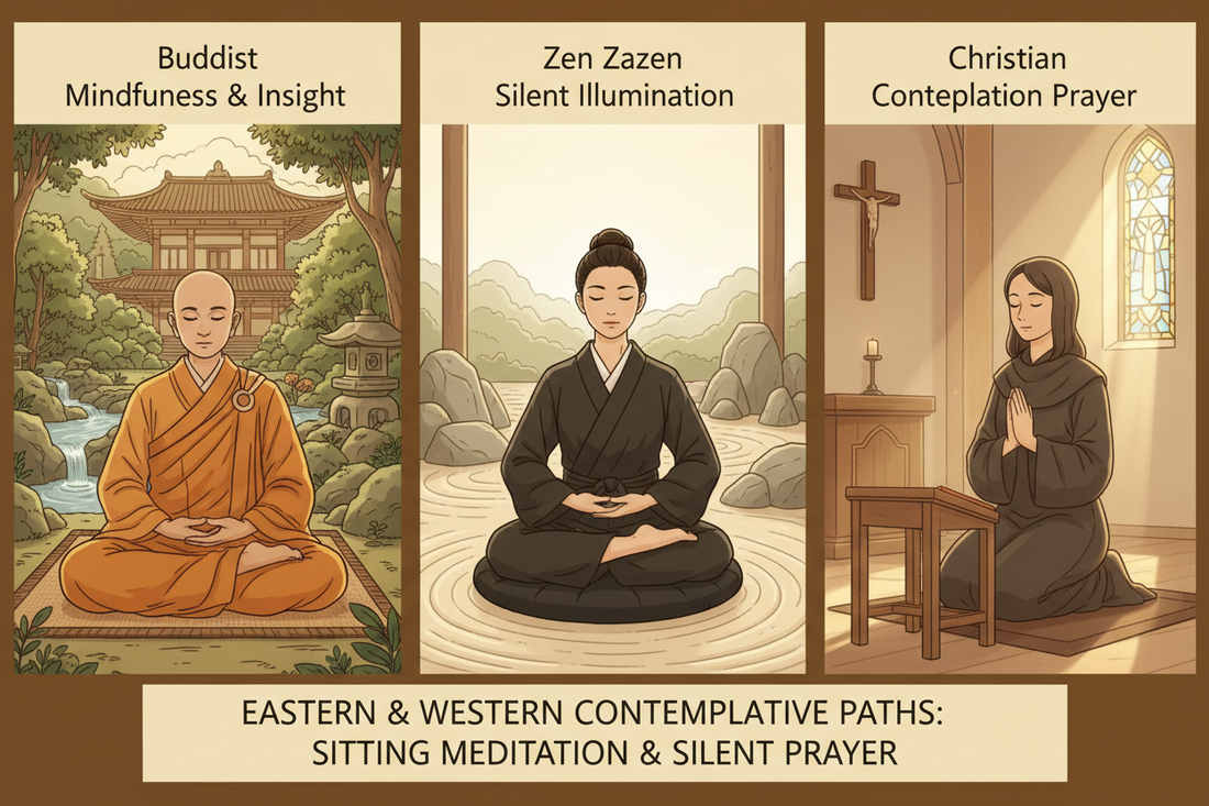 Meditation: Vipassana vs Zazen vs Contemplative Prayer