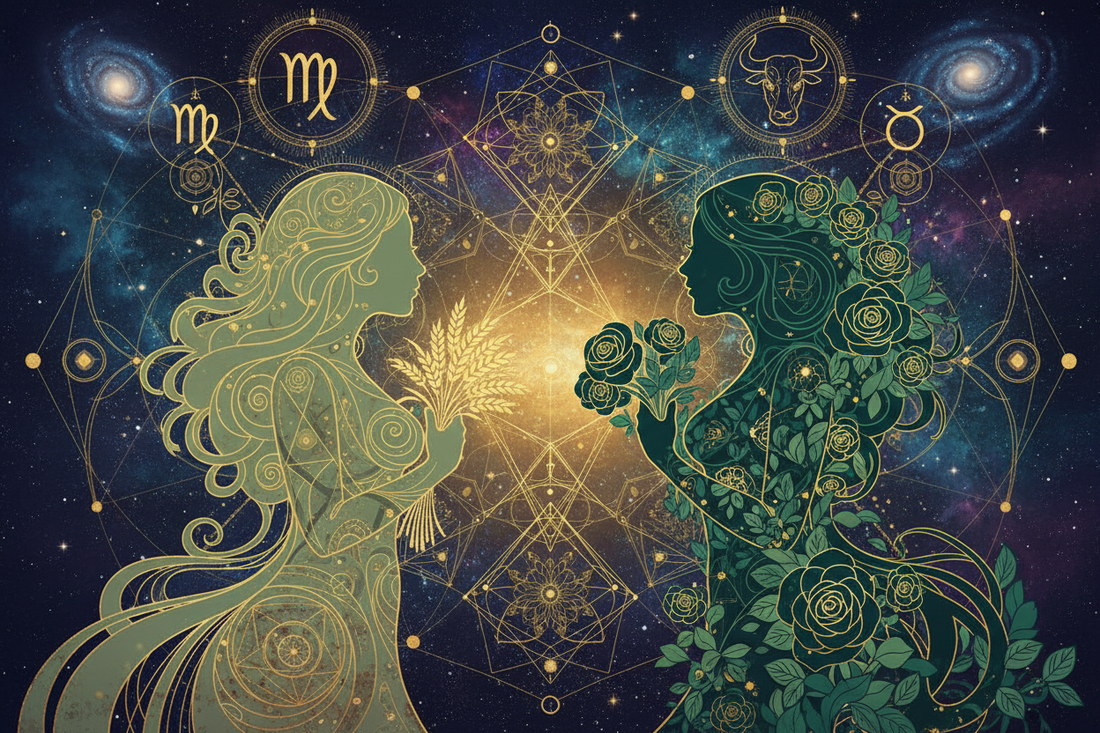 Virgo Mother with Taurus Daughter: When the Harvest Meets the Garden Nicole's ritual universe