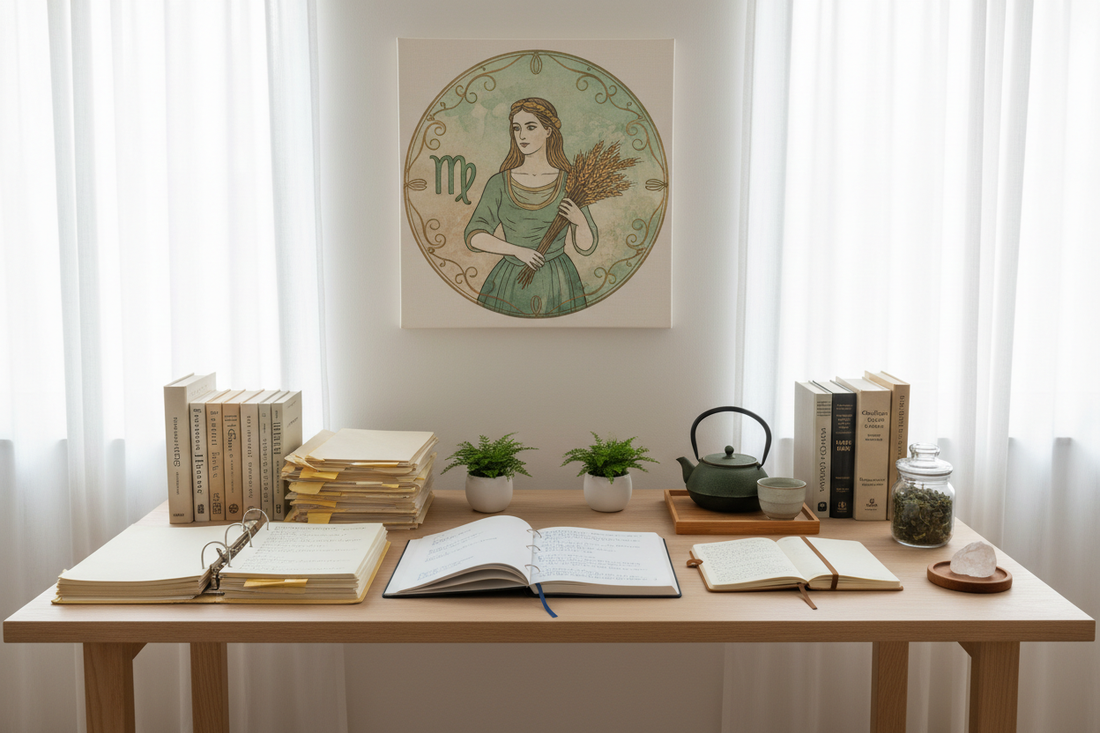 Virgo Writer: Writing with Precision, Research, and Quiet Mastery Nicole's ritual universe