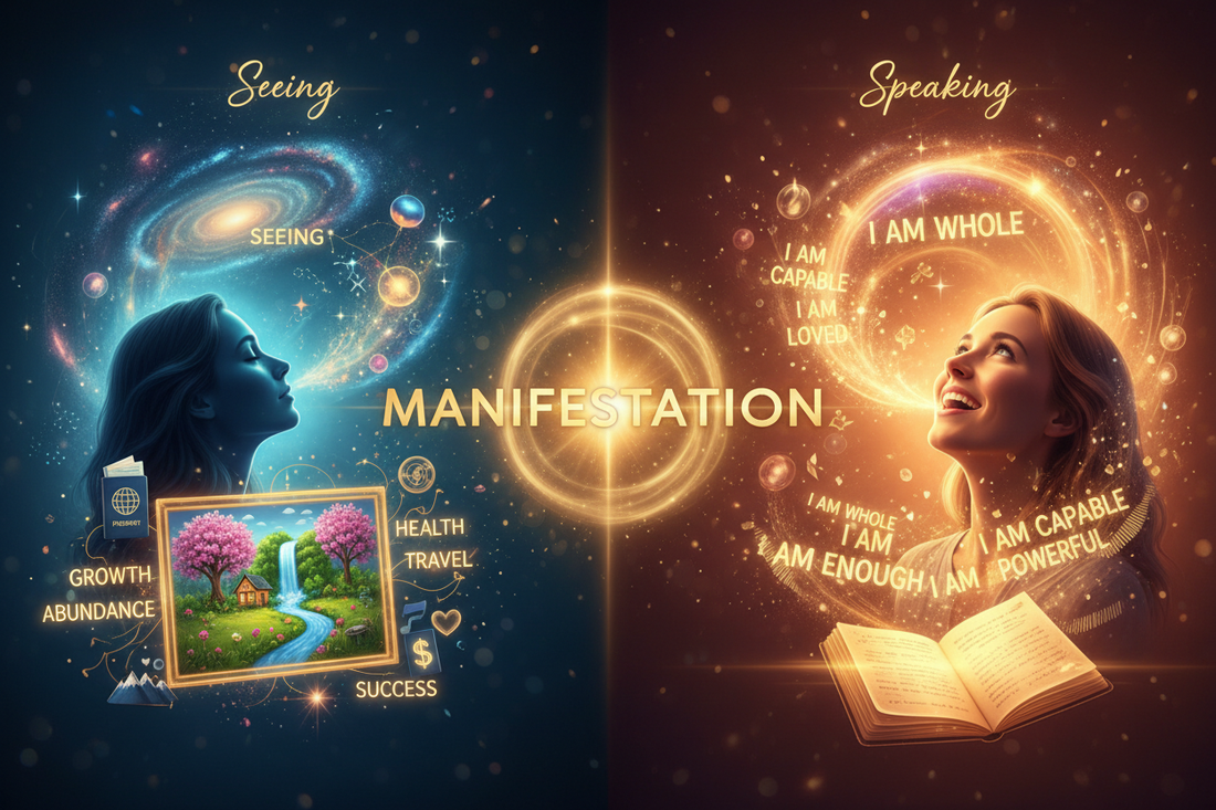 Visualization vs Affirmation: Seeing vs Speaking | Manifestation Tools ...