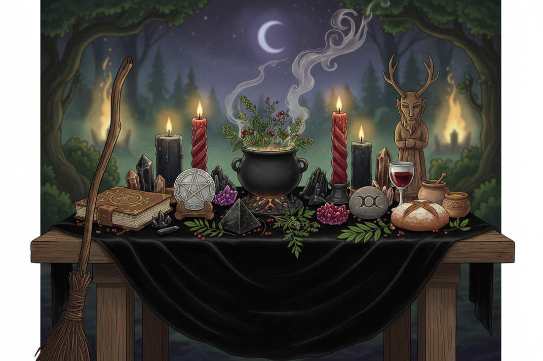 Walpurgis Altar: Bonfires, Brooms, and Witch Symbols - Nicole's ritual universe