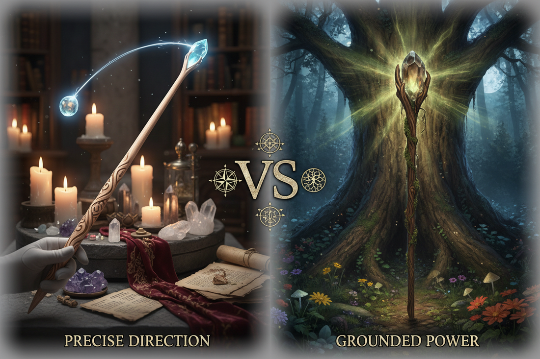 Wand vs Staff: Which Magical Tool is Right for You? - Nicole's ritual universe