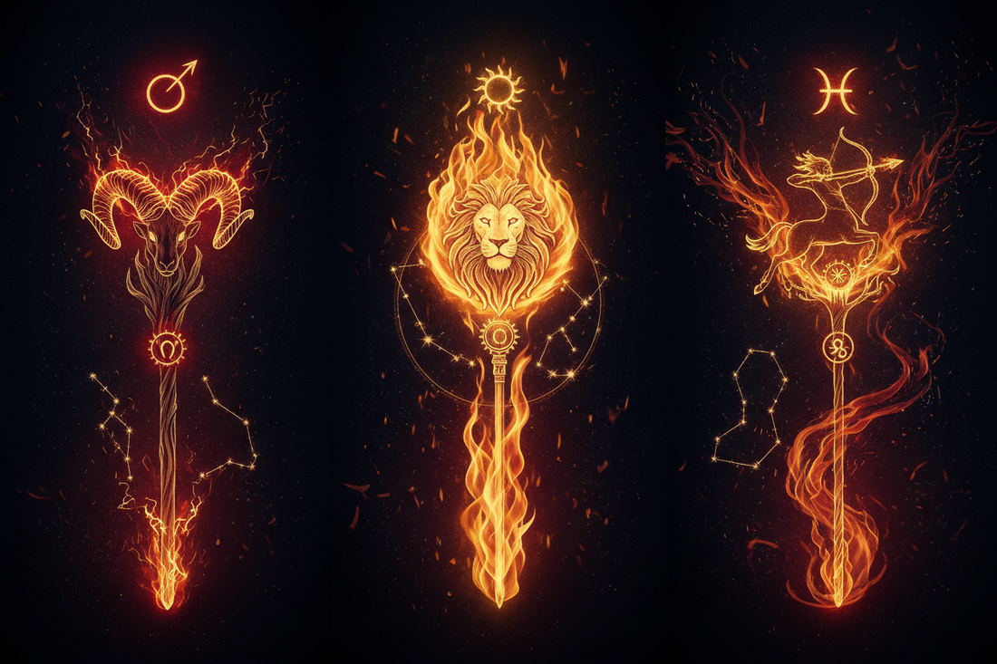 Wands + Astrology: Aries, Leo, Sagittarius Connections