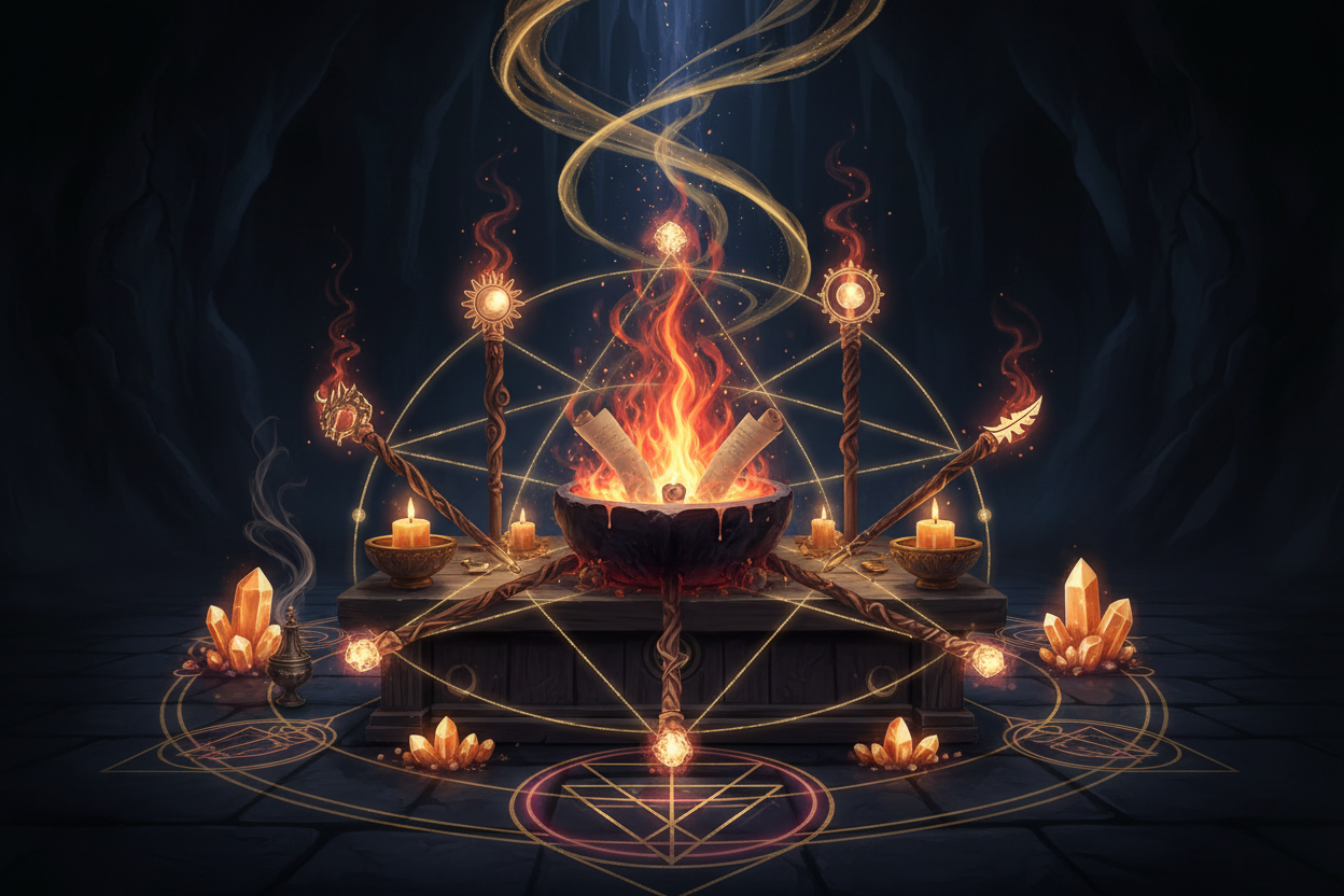 Button World Ritual Wands Ritual: Activating Creative Power | Tarot Ritual Guide – Nicole's ...