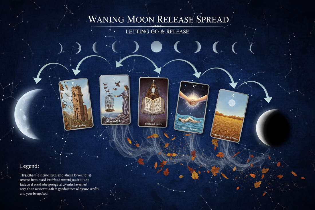 Waning Moon Tarot Spread: Letting Go - Nicole's ritual universe