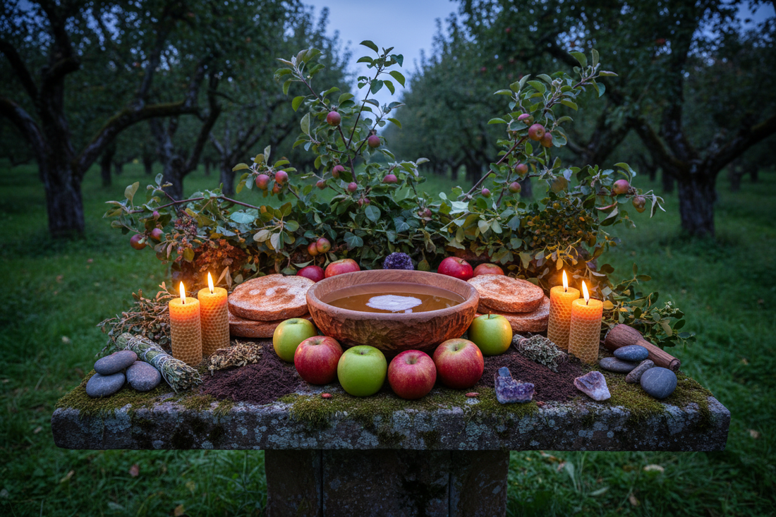 Wassailing Altar: Cider, Toast, and Apple Tree Offerings - Nicole's ritual universe