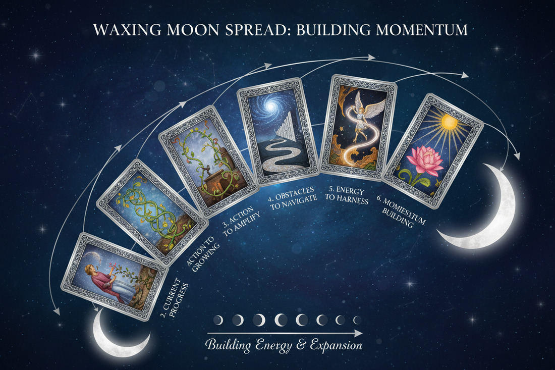 Waxing Moon Tarot Spread: Building Momentum - Nicole's ritual universe