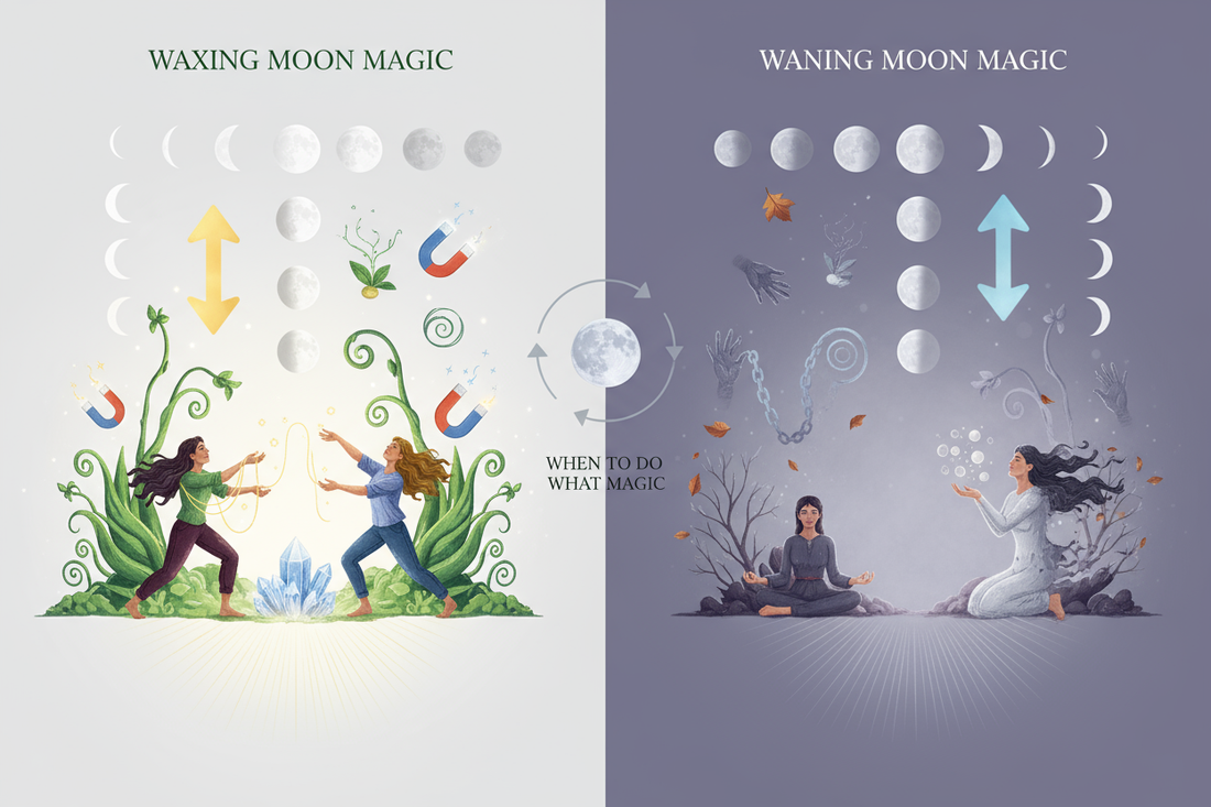 Waxing vs Waning Moon: When to Do What Magic