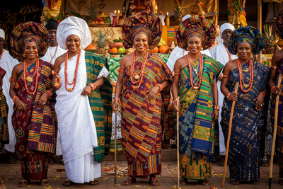 West African Ritual Dress: Yoruba Aso Oke, Kente, and Orisha Colors