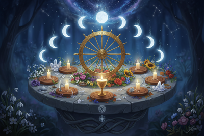 Wheel of Fortune & Moon Phases: Cyclical Living Practice
