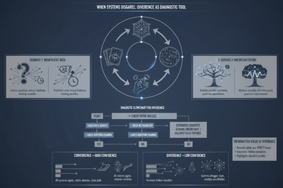 When Systems Disagree: Divergence as Diagnostic Tool