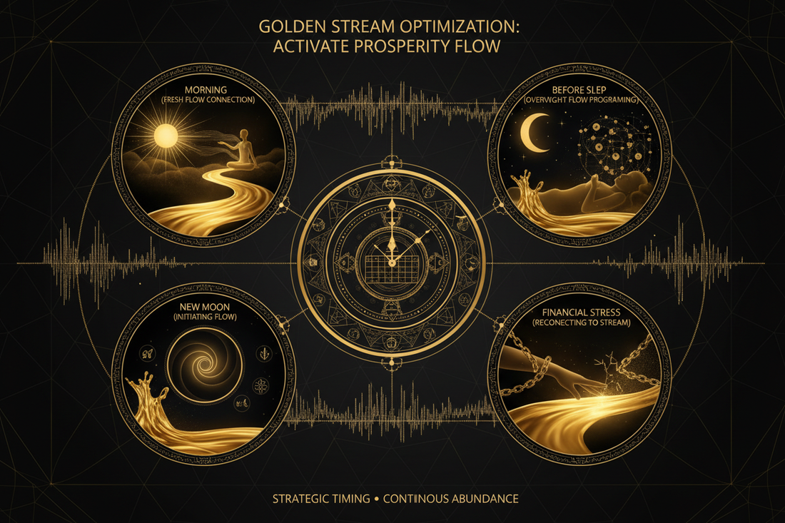 When to Use Golden Stream Meditation (Best Times for Flow) - Nicole's ritual universe