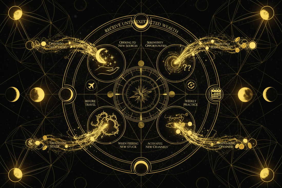 When to Use Receive Unexpected Wealth (Best Times for Windfalls) - Nicole's ritual universe