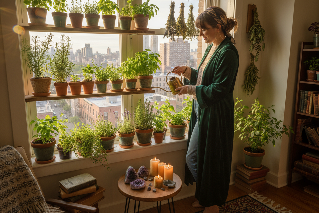 Windowsill Witch Garden: Apartment Herb Magic - Nicole's ritual universe