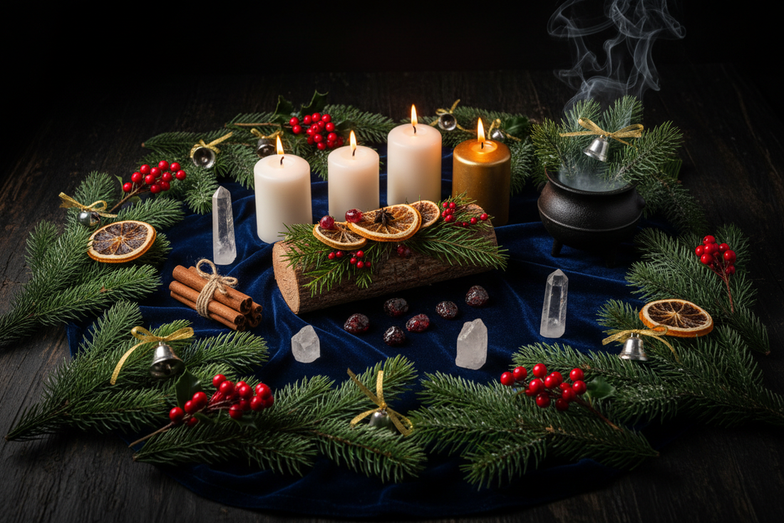 Winter Solstice Altar: A Complete Guide to Yule Altar Design, Crystals & Rebirth Ritual