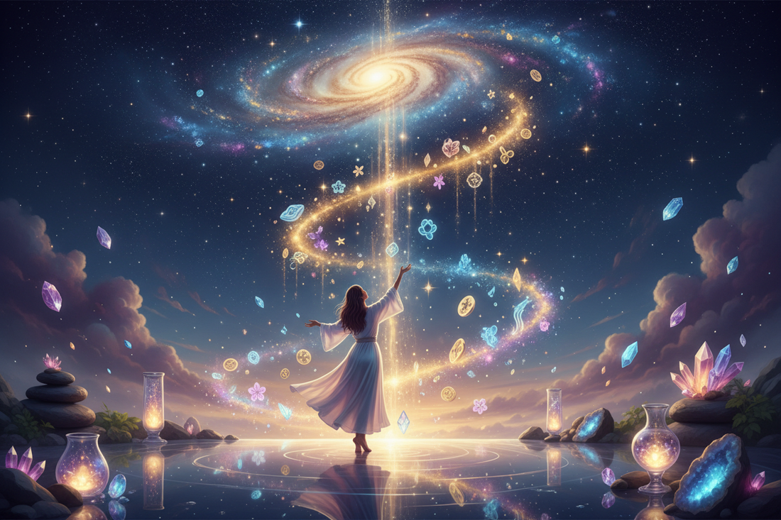 Echo to the Sky + Receive Unexpected Wealth: Wishcasting Power