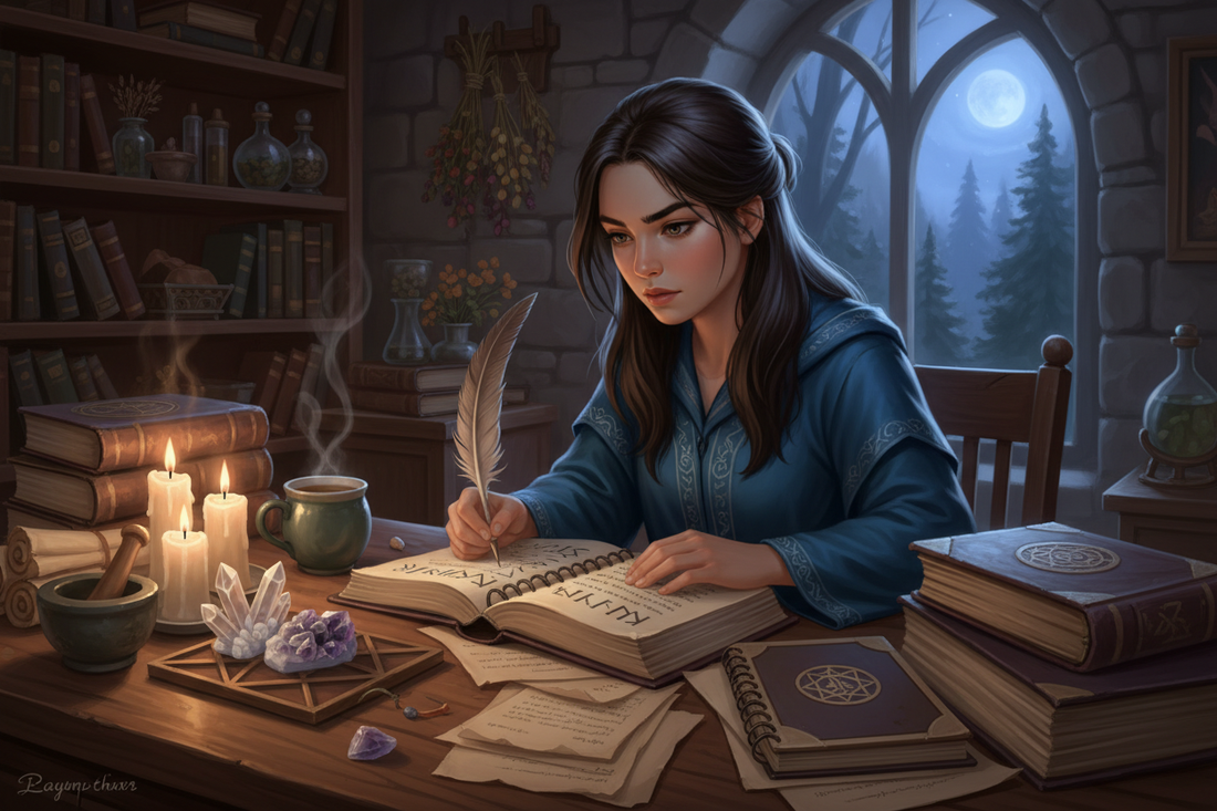 Witch Study Routine: Magical Learning Practices