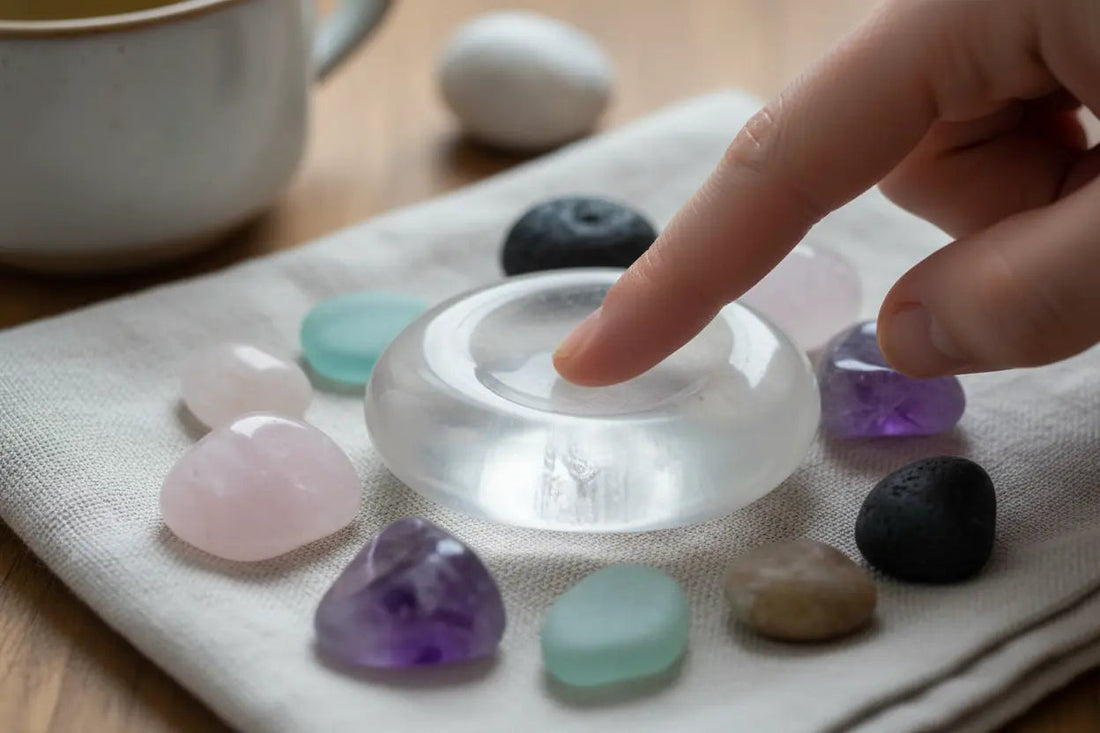 Worry Stones: Complete Guide to Crystal Anxiety Relief & Calm - Nicole's ritual universe