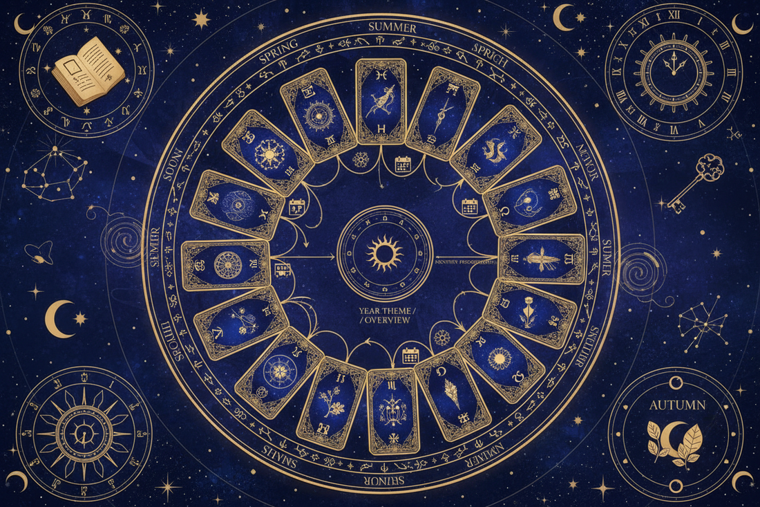 Year Ahead Spread: 13-Card Annual Forecast - Nicole's ritual universe