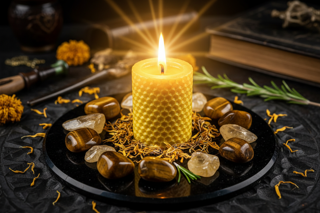 Yellow Candle & Solar Plexus Magic: Confidence, Personal Power & Self-Worth