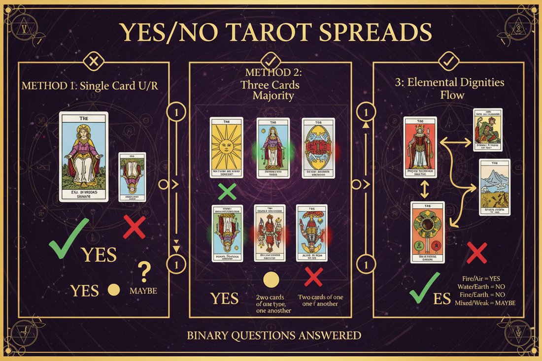 Yes/No Spread: 3 Different Methods - Nicole's ritual universe