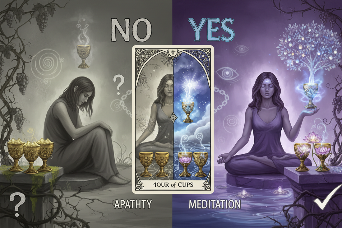Four of Cups Yes or No? (Plus Timing Predictions) - Nicole's ritual universe