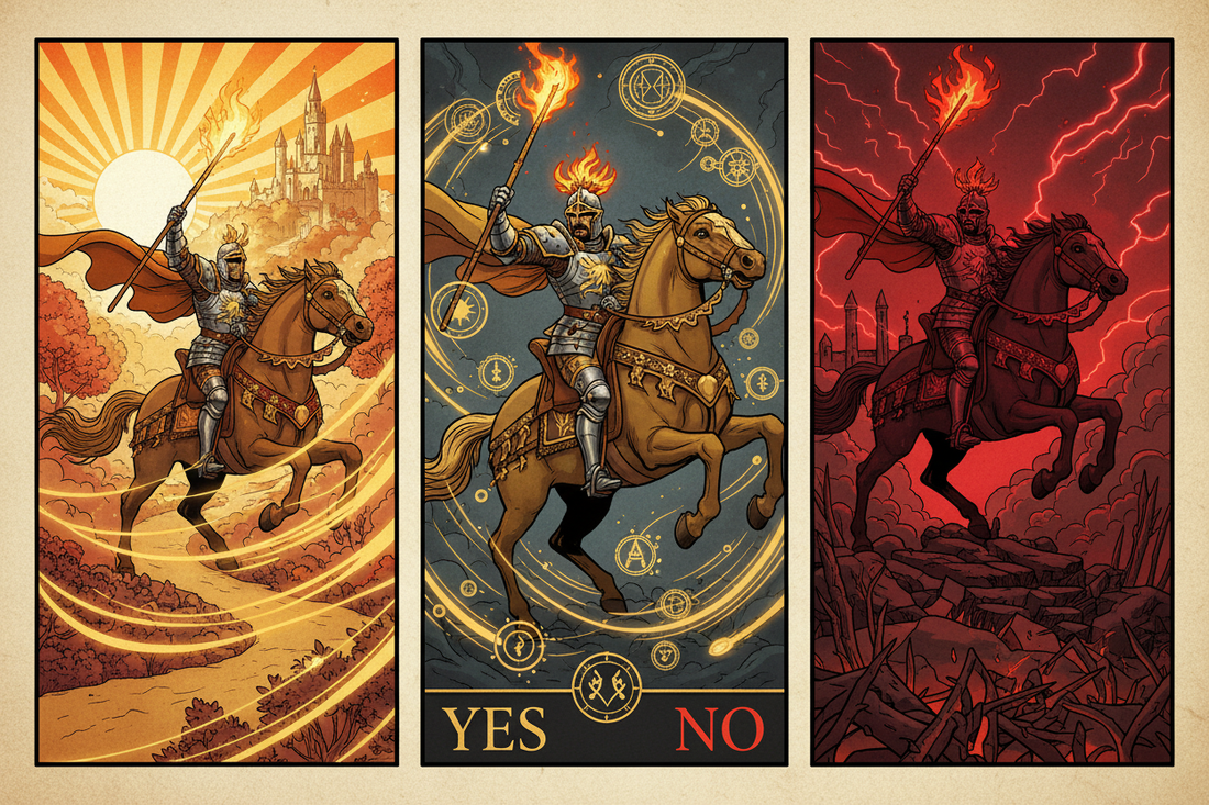 Knight of Wands Yes or No? (Plus Timing Predictions) - Nicole's ritual universe