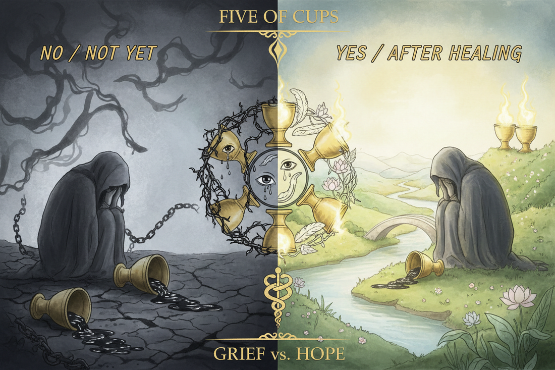 Five of Cups Yes or No? (Plus Timing Predictions) - Nicole's ritual universe