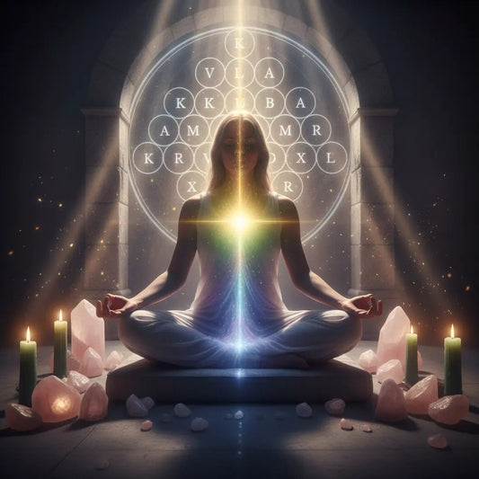 Yesod to Tiferet ascension meditation scene