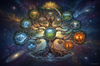 The Nine Worlds: Yggdrasil Cosmology