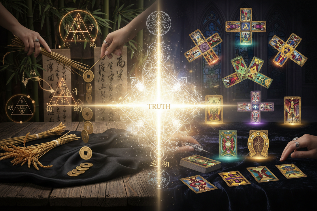 Yijing Divination vs Tarot Spreads: Two Logic Systems, One Truth - Nicole's ritual universe