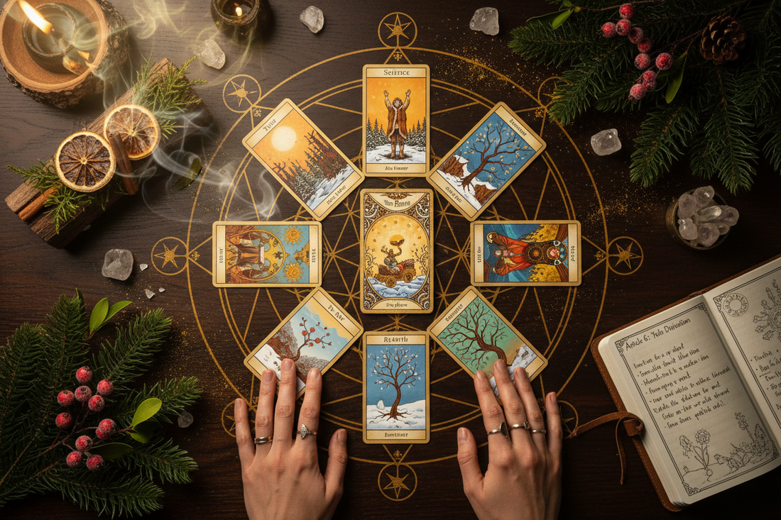 Yule Divination: Solstice Tarot Spreads and Rebirth Oracle Readings - Nicole's ritual universe