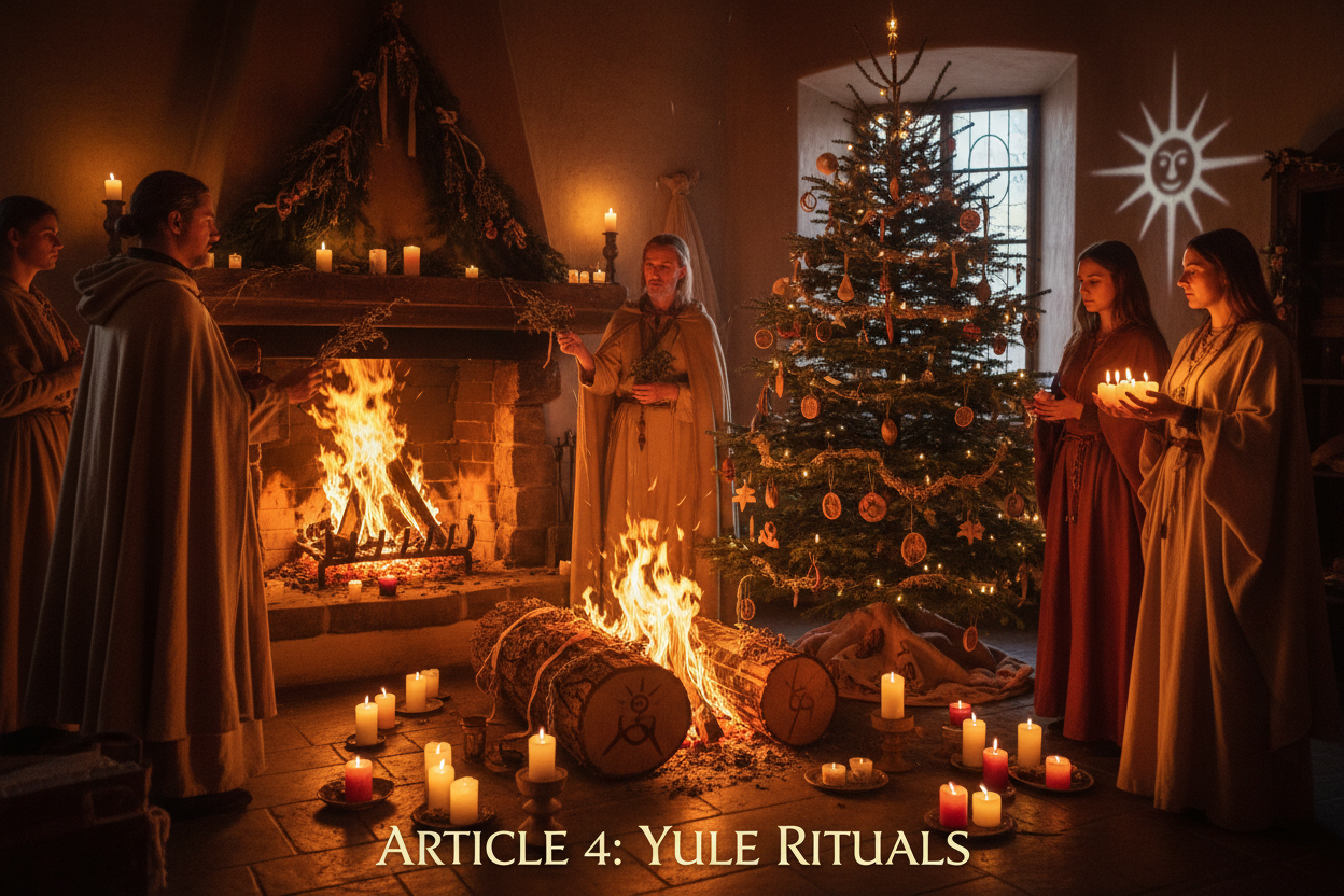Yule Rituals: Yule Log Burning and Sun Return Ceremonies - Nicole's ...