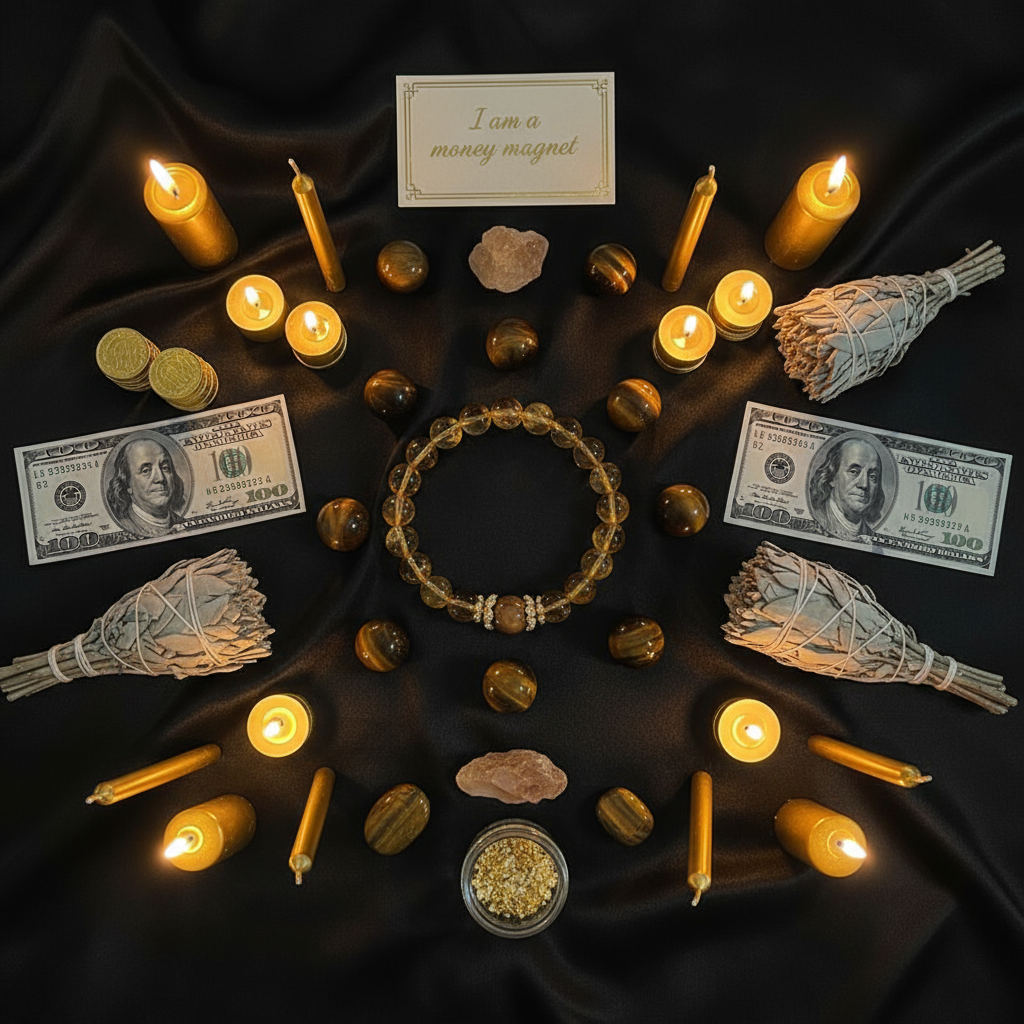 黄水晶手链-美金风格3