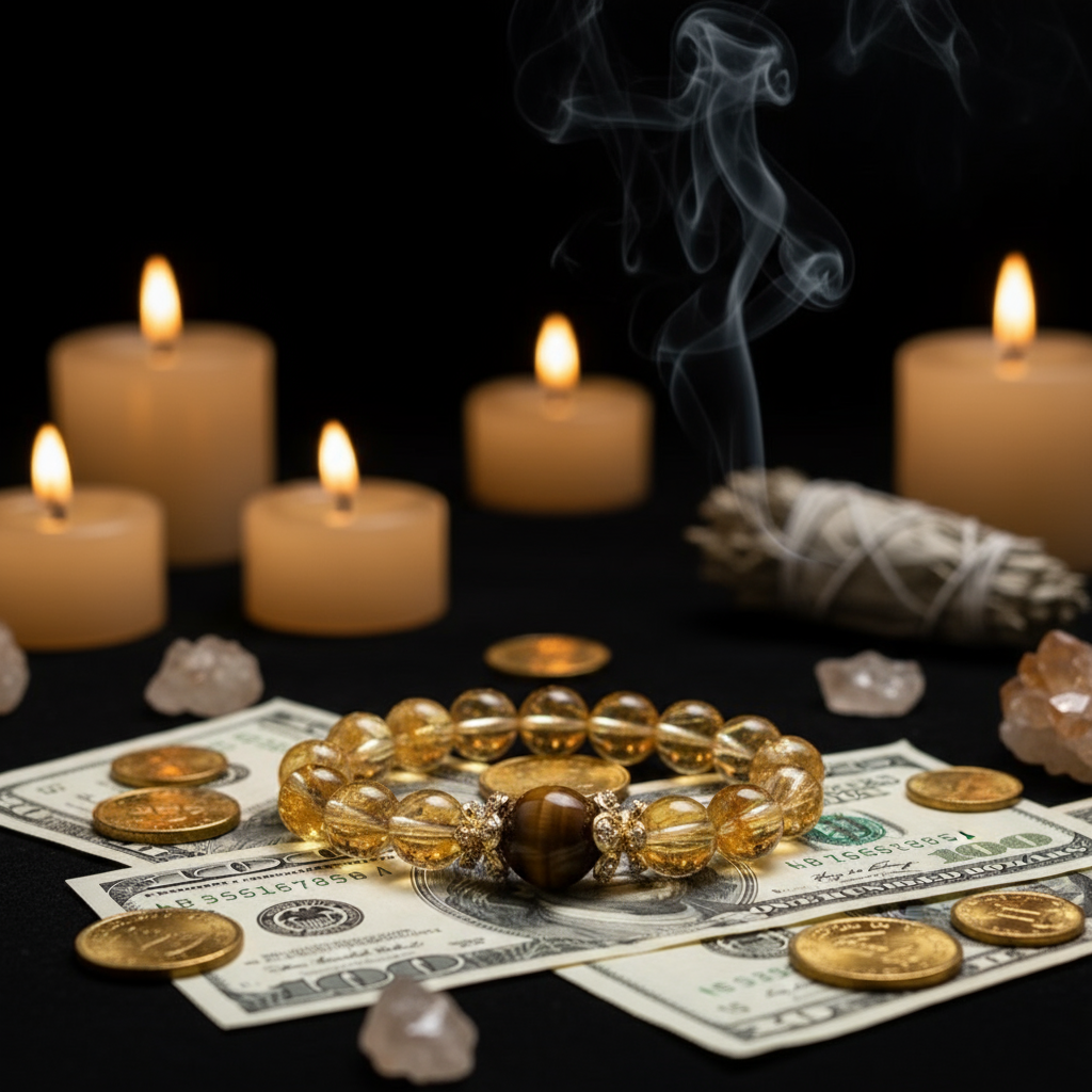 黄水晶手链-美金风格4