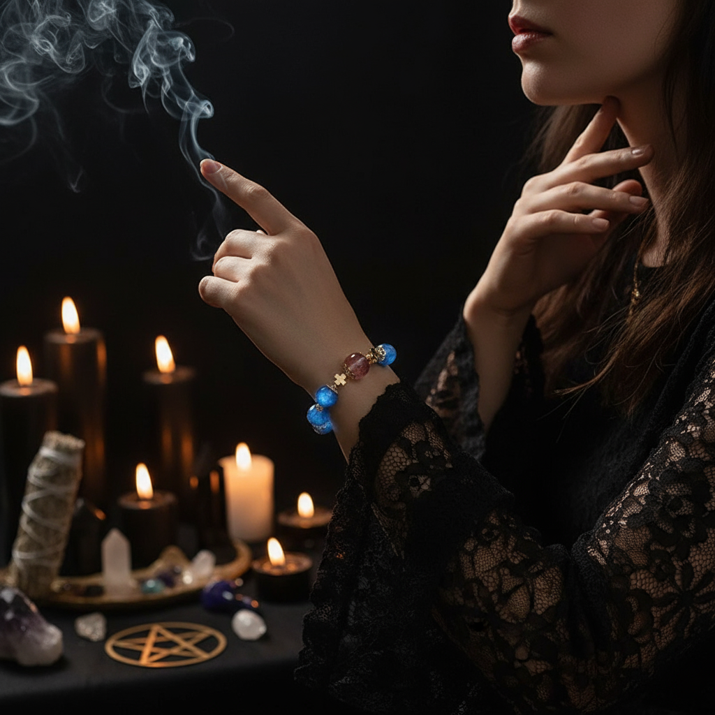 蓝晶石手链-女巫佩戴