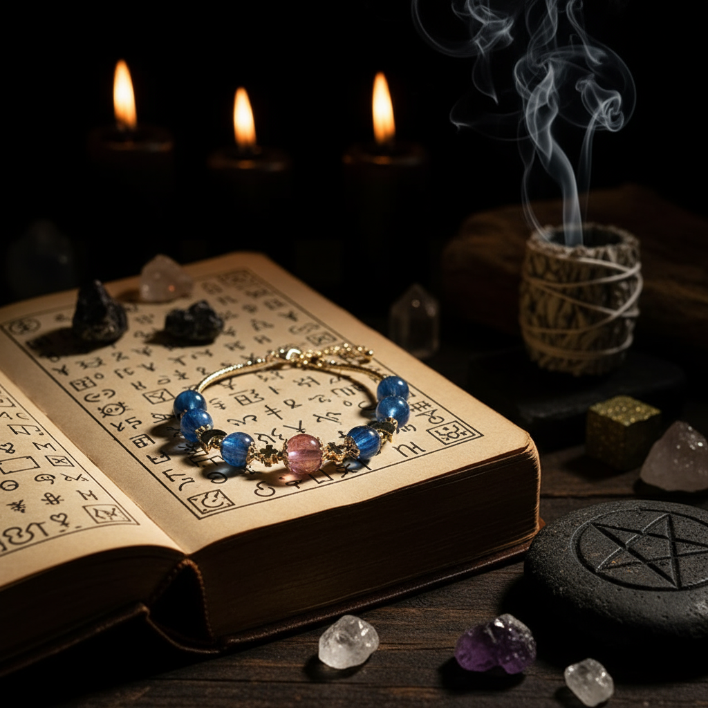 蓝晶石手链-魔法书