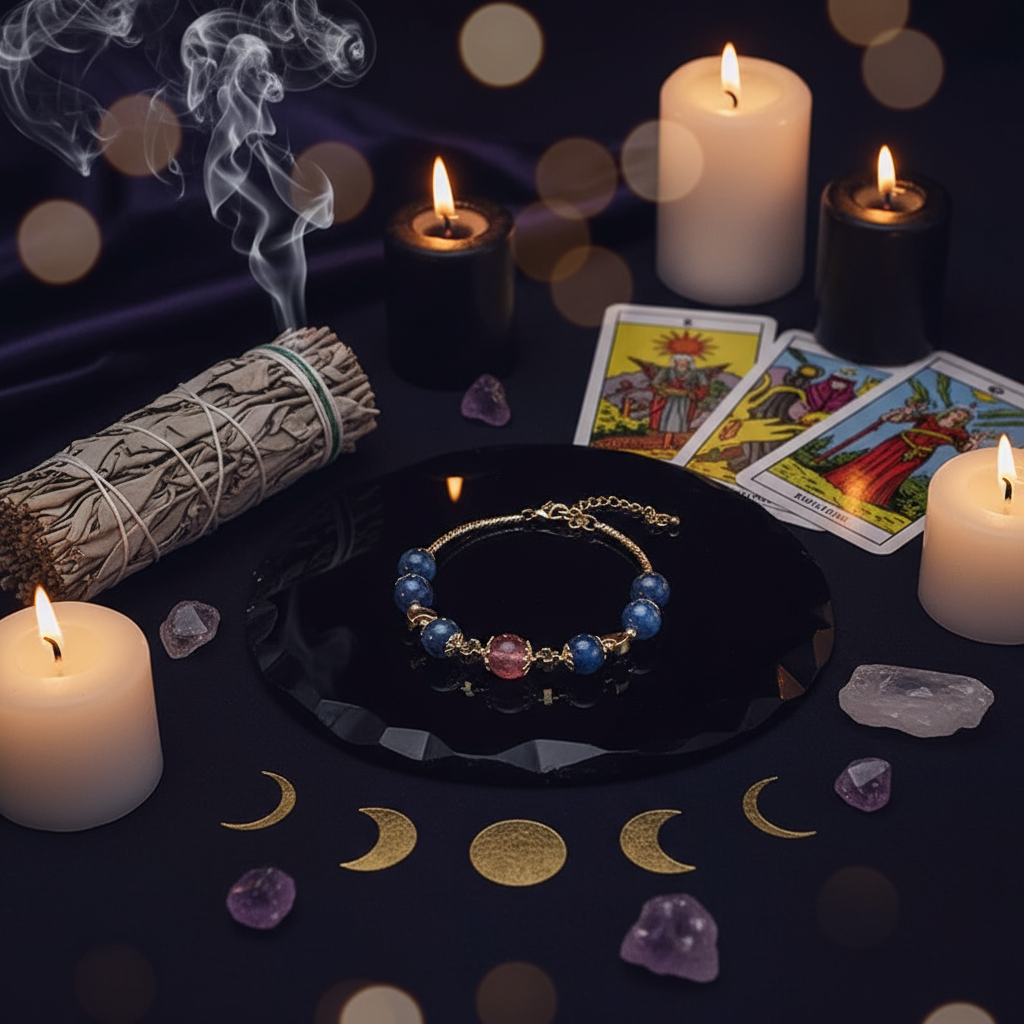 蓝晶石手链-占卜镜