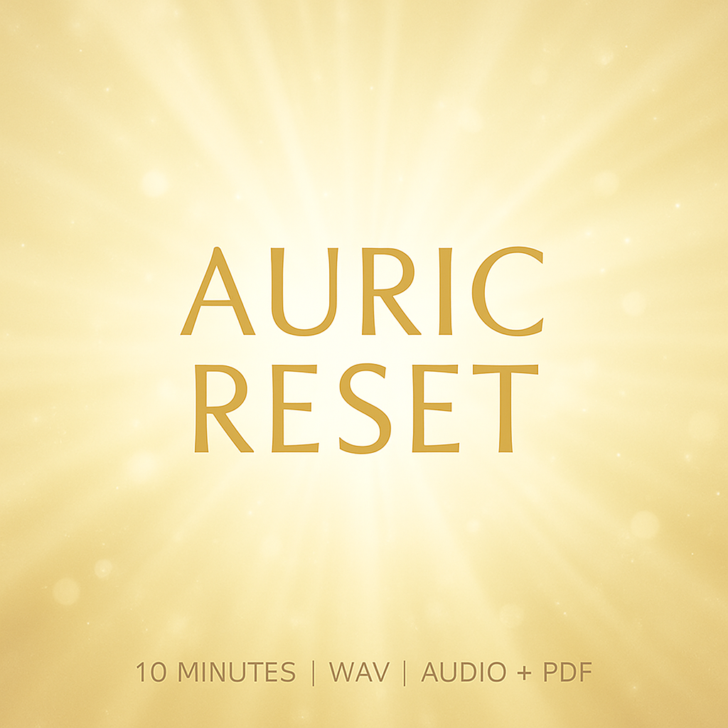 Auric Reset · Aura Recalibration Audio（WAV + PDF）