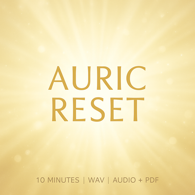 Auric Reset · Aura Recalibration Audio（WAV + PDF）