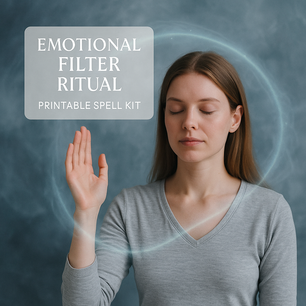 Emotional Filter Ritual · Printable Spell Kit