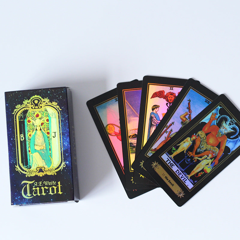 Crystal Craft Tarot Card Tarot Set Seven-Color Natural Crystal Set Box