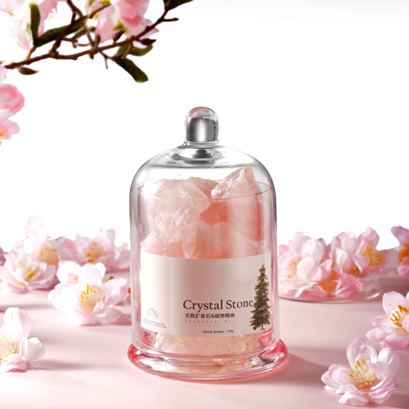 Crystal Stone Aromatherapy Gift Box | Flameless Diffuser with Plant Essential Oil
