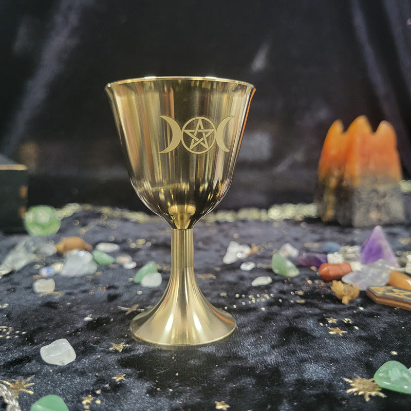 Three-Phase Moon Pentagram Ornament Cup Water Element