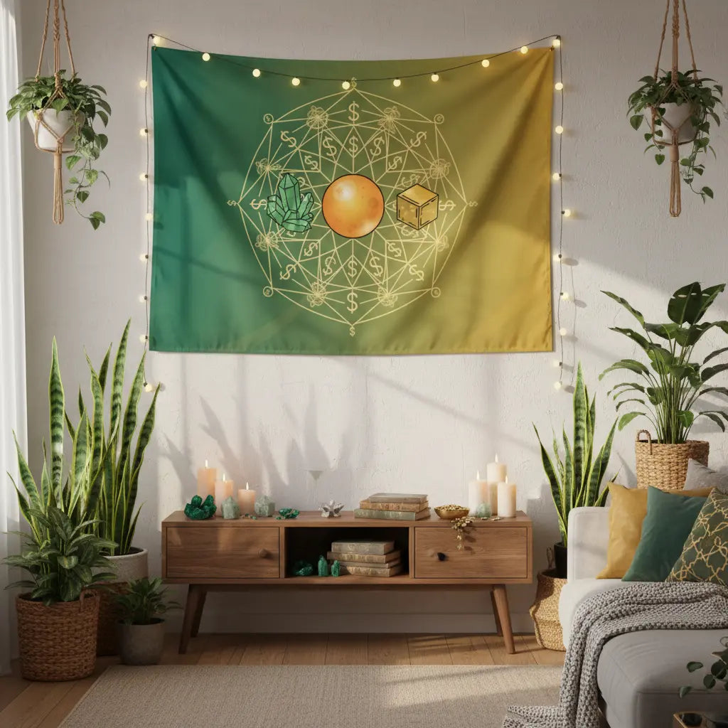 Abundance Crystal Tapestry - Wall Scene