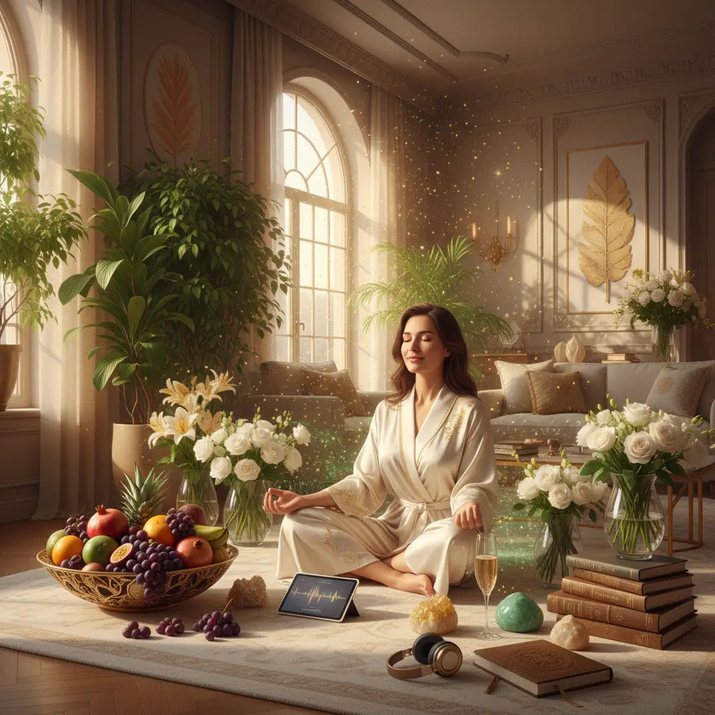 Abundance Overflow Meditation Scene